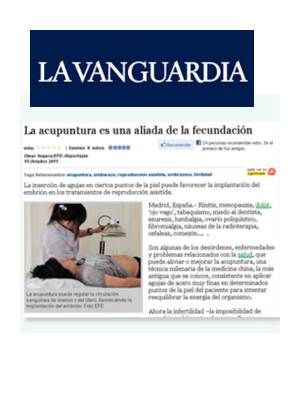 La Vanguardia – reportaje sobre acupuntura y salud